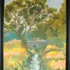 Provence landscape painting, Peinture d'un paysage en Provence