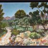 Luberon landscape painting, Paysage peint dans le Luberon