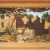 painting of ruins in Provence, peinture des ruines en Provence