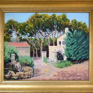 Maison et pins à Mérindol