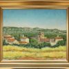 painting of the village of Mérindol, peinture du village de Mérindol