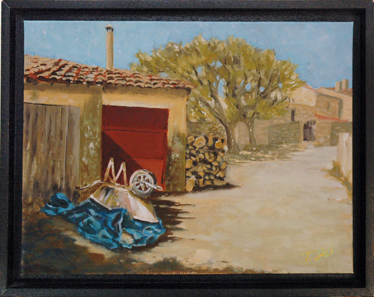 Provence landscape painting, peinture paysage de Provence