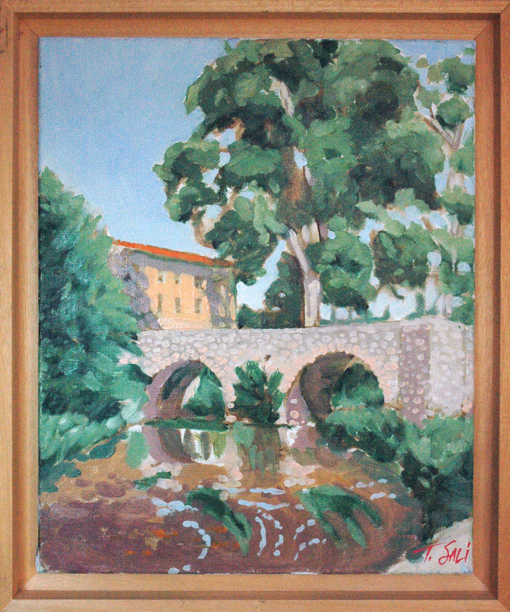 very old bridge in Provence, ancien pont en Provence